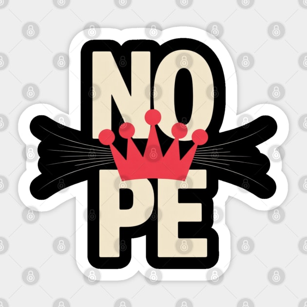 No-kings-in-america Sticker by Creatifly Graphic Tees